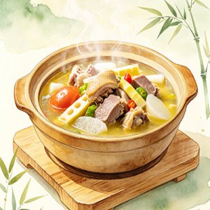 麻竹笋鸡煲
