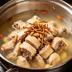 太子参麦冬鸡煲